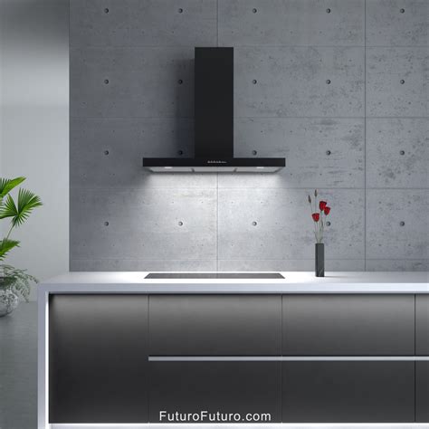 Futuro Futuro 36″ Positano Black Wall Range Hood