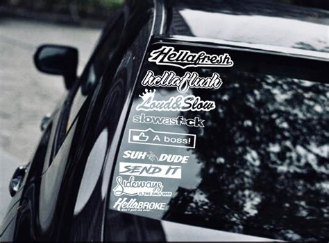 JDM car STICKER DECAL PACK car window Stickers for India | Ubuy