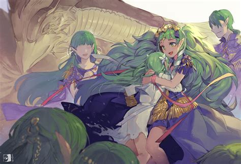 sothis, seiros, and the wind caller (fire emblem and 1 more) drawn by ...