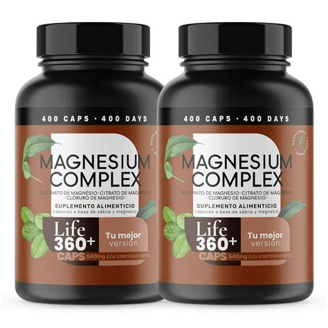 Suplemento Alimenticio Life360+ 2 pack Magnesium Complex Salud y ...