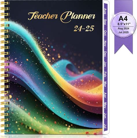 Amazon.com : Teacher Planner 2024-2025 Academic Year, Aug. 2024 - Jul ...
