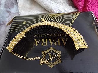 APARA Gold Plated Kundan Jalebi Design Traditional Semi Bridal Choker ...