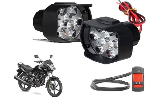 SHOP4U Waterproof 9 LED Fog Light Head Lamp Compatible with Honda CB ...