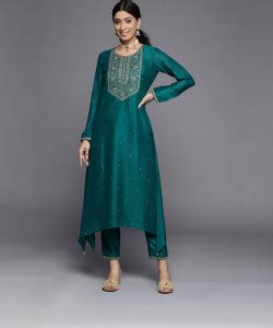 LIBAS Women Embroidered High Low Kurta - Buy LIBAS Women Embroidered ...