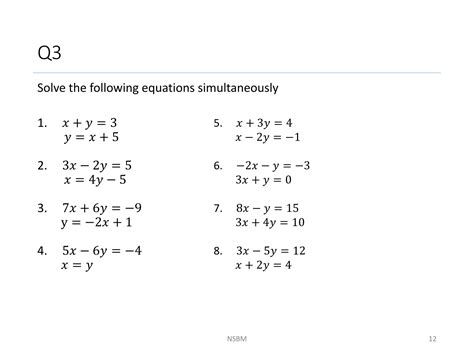 Image result for Simultaneous Equation Involving Solving Problems