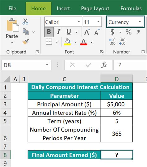 Image result for Excel Compound Interest