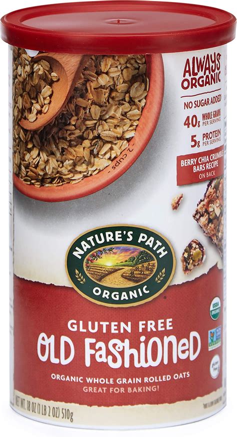 Amazon.com: Nature's Path Organic Gluten Free Old Fashioned Rolled Oats ...