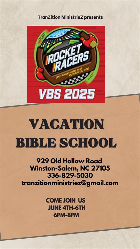 Vacation Bible School, 929 Old Hollow Rd., Winston-Salem, NC, Rural ...
