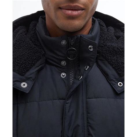 Barbour International Men's Gillside Quilted Hooded Short Puffer Jacket ...