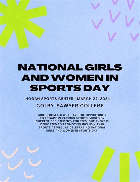 Colby-Sawyer College Athletics: National Girls & Women In Sports Day ...