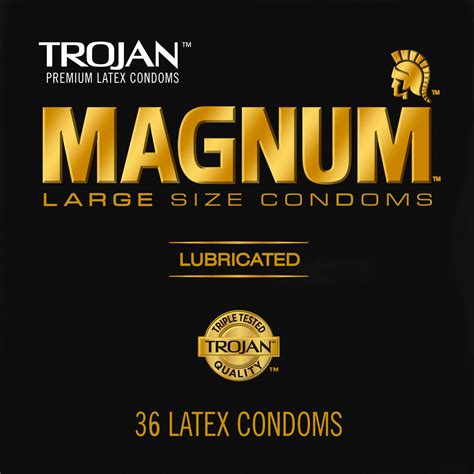Buy TROJAN Magnum Lubricated Large Condoms, Comfortable and Smooth ...