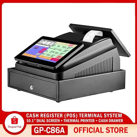 GP-C86D POS System Electronic Cash Register with Thermal Printer & Cash ...
