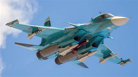 Sukhoi Su-34 Warplane: HD Military Jet Fighter in Action