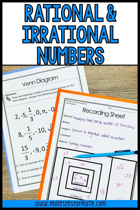 Rational And Irrational Numbers Worksheet - Proworksheet