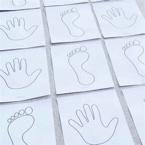 Hand And Feet Game Printable