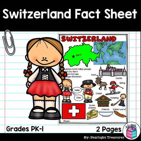 Switzerland Fact Sheet for Early Readers - Classful