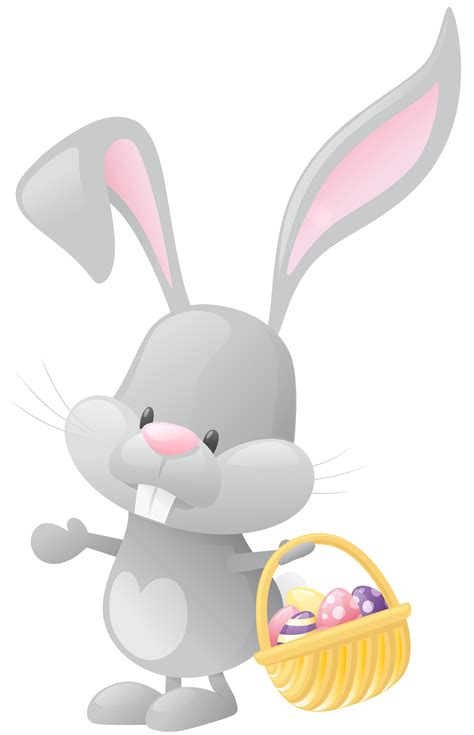 Easter Bunny Rabbit Basket Clip art - Easter Bunny with Basket ...