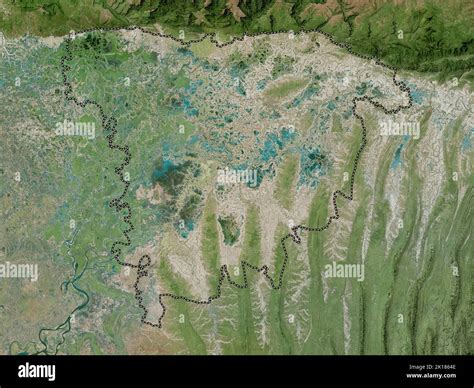 Sylhet, division of Bangladesh. High resolution satellite map Stock Photo - Alamy