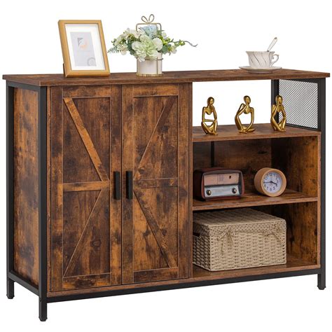 Buy WEENFON Floor Storage Cabinet, Buffet Storage Cabinet with 2 Barn ...