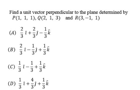 Image result for Find a Unit Vector Perpendicular To
