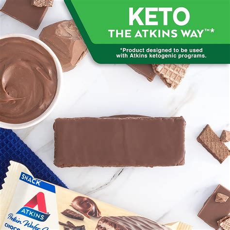Buy Atkins Protein Wafer Crisps, Chocolate Crème, Keto Friendly, 5 ...