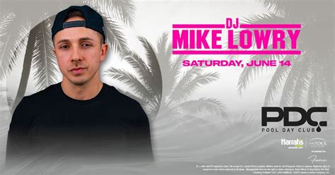DJ Mike Lowry at The Pool Day Club, 777 Harrah's Boulevard, Atlantic ...