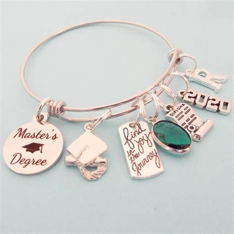 Master's Degree Graduation Gift, Masters Degree Charm Bracelet, College ...