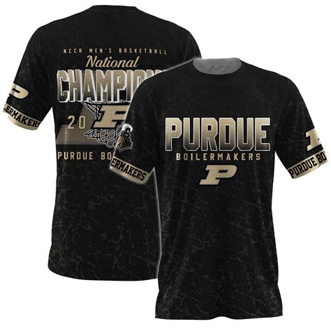 Purdue Boilermakers NCAA 2024 National Champions Pattern 3D T-Shirt ...