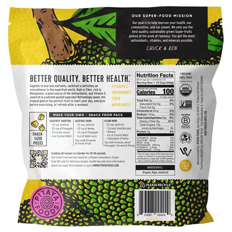 Buy Pitaya Foods - Organic Ripe Jackfruit Bite-Sized Pieces, Pre ...