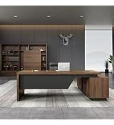 Lakdi The Furniture Co Director Table for Office Desk Unique Design L ...