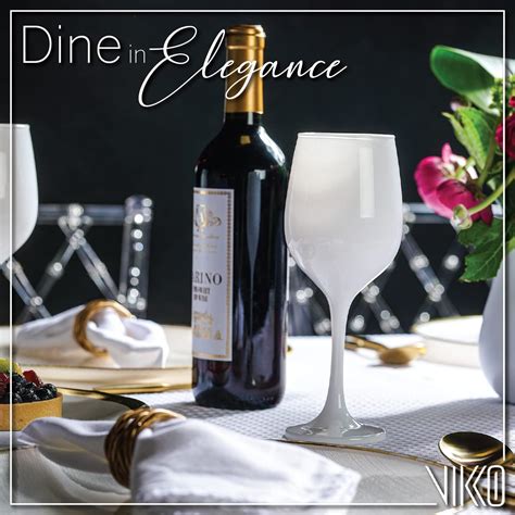 Buy Vikko Décor Wine Glasses, Light Gold Wine Glass, 14 Oz Fancy Wine ...