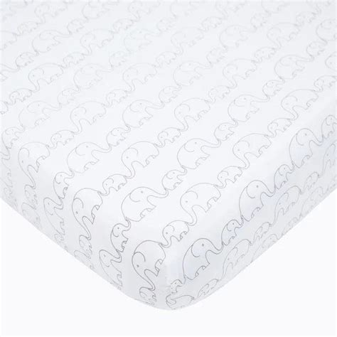 Shop Organic Cotton Fitted Cot Sheet – Elephant Parade - Cot Sheets ...