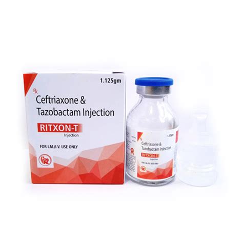Ceftriaxone 1000mg + Tazobactum 125mg Dry Injection Life Medicare