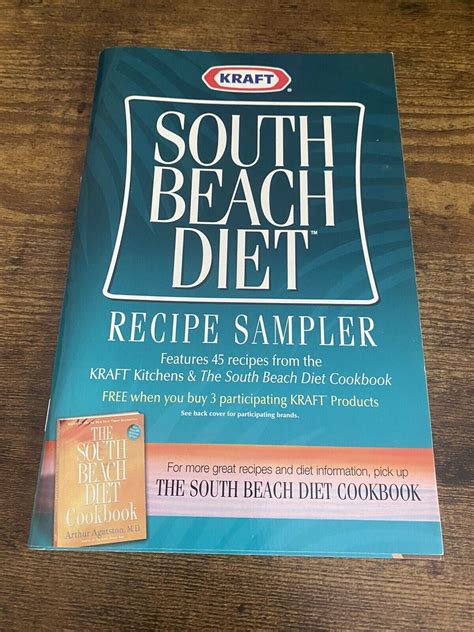 Vintage Kraft South Beach Diet Recipe Sampler Cookbook Cooking Recipes ...