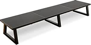 INDIAN DECOR XL652 Classic Black 42 inch Dual Monitor Riser,Long ...