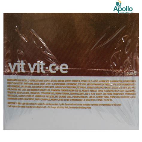 VIT VIT.C + E SPF 15 Day Cream 50 ml Price, Uses, Side Effects ...