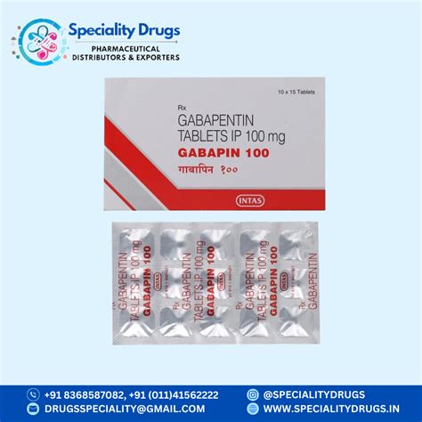 Gabapin 100 Best Pharma wholesaler & supplier