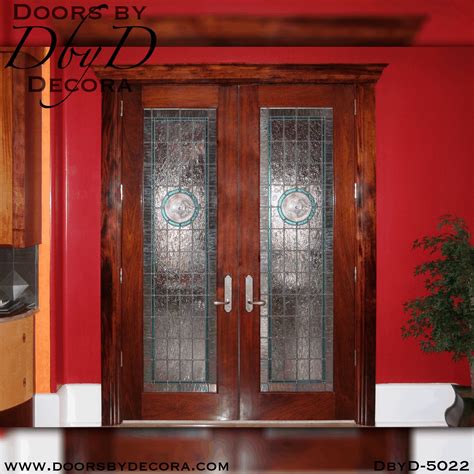 Custom Contemporary Glass Interior Double Doors - Doors by Decora