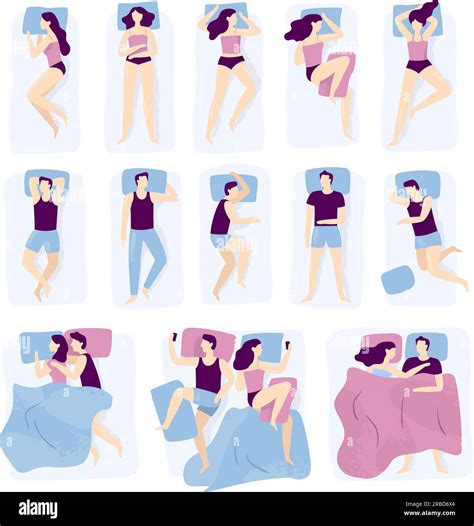 Person sleeping in bed side view Stock Vector Images - Alamy