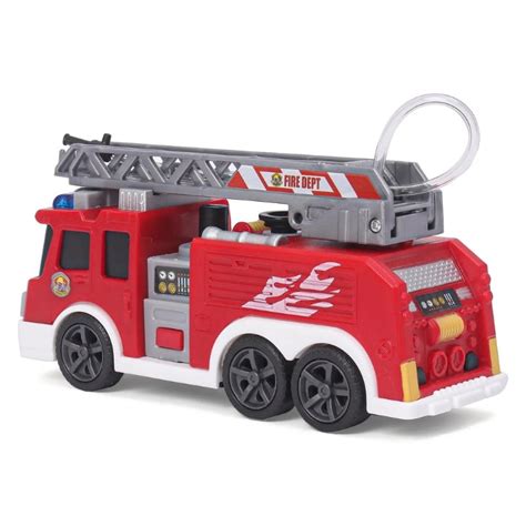 Dickie Fire Truck - Mini Action Fire Truck Toy with Lights & Sound ...