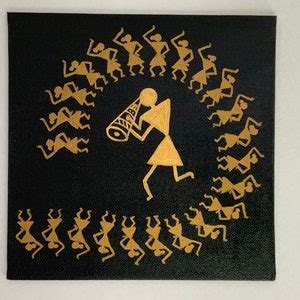 Buy Warli Art // Warli Painting // Canvas Set of 3 // Indian Folk ...