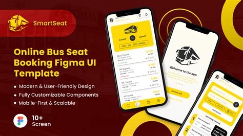 Online Bus Seat Booking App | Figma