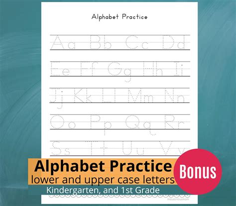 Kindergarten Alphabet Tracing Pages - Upper and Lower Case Letters ...