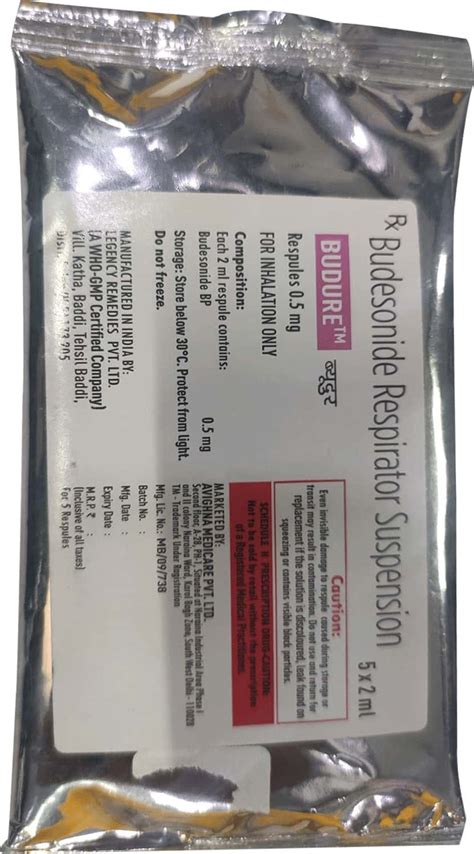 Budure 0.5 MG Respule (5): Uses, Side Effects, Price & Dosage | PharmEasy