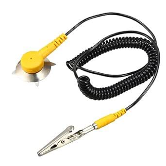 uxcell Alligator Clip ESD Anti Static Mat Grounding Cord Ground Strap ...