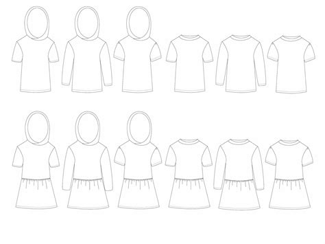 Eclipse T-Shirt & Dress Child Waves and Wild Paper Pattern - Little ...