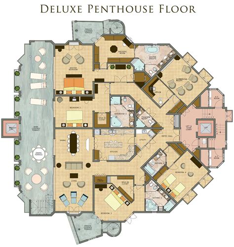 Pent house floor plan – Artofit