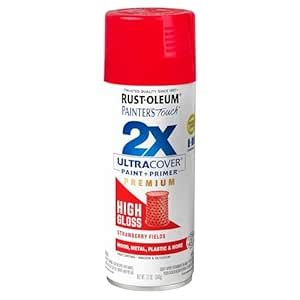 Rust-Oleum 331180 Painter's Touch 2X Spray Paint, Strawberry Fields ...