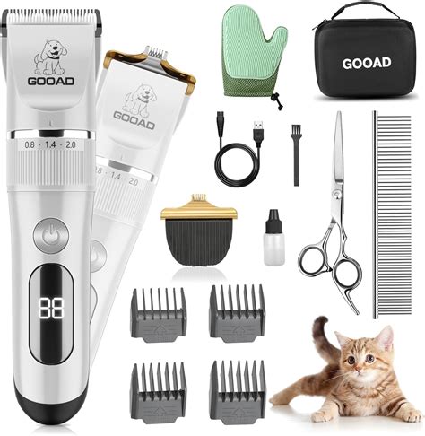 Amazon.com: Cat Grooming Kit, Cordless Cat Grooming Clippers for Thick ...