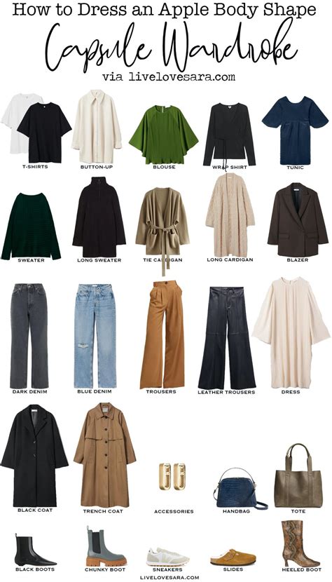 How to Dress an Apple Body Shape Capsule Wardrobe - livelovesara ...